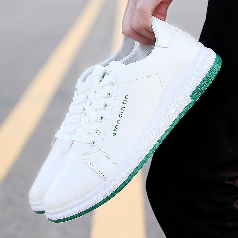 new boutique Mens Casual Shoes shoes lace shoes Korean white shoes wholesale fashion - Mubimart