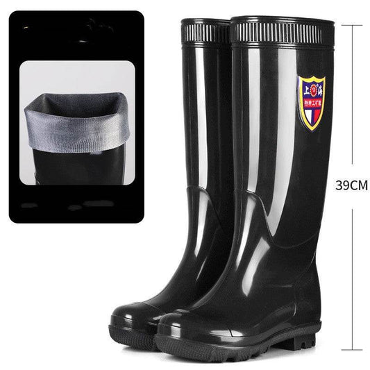 Men's Thick Labor Protection Rain Boots - Mubimart