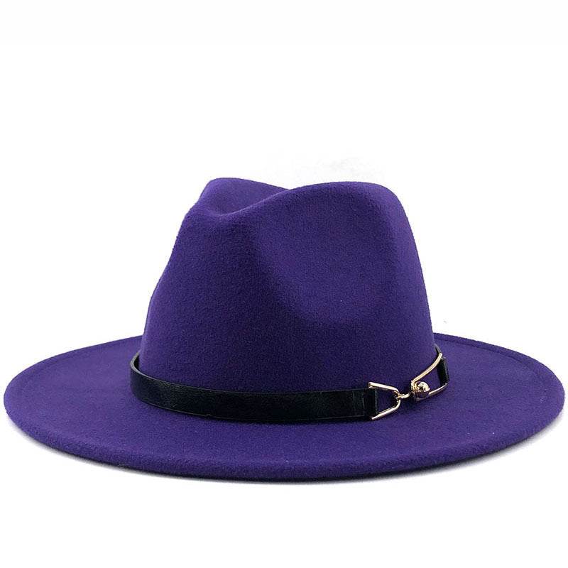 Popular Fedora British Vintage Top Fashion Ladies Woolen Hat - Mubimart