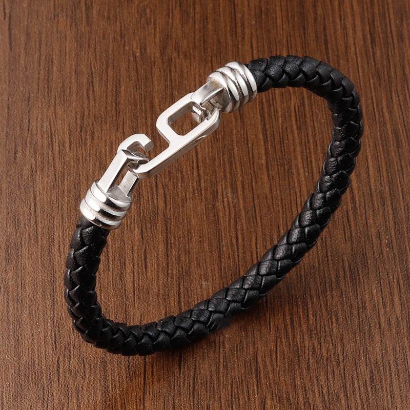 Fashion Personality Leather Bracelet Men - Mubimart