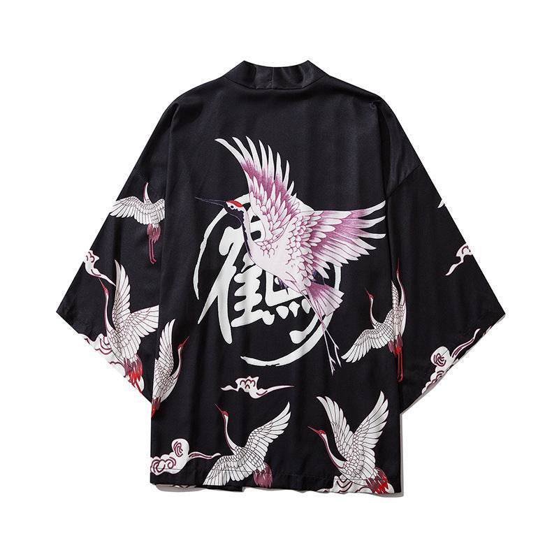 3/4 sleeve shirt jacket - Mubimart