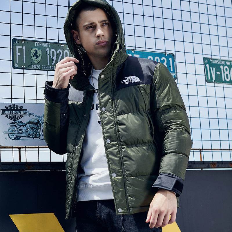 Loose Casual Thick Down Padded Jacket Men - Mubimart