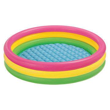 Fluorescent three-ring inflatable pool ball pool - Mubimart