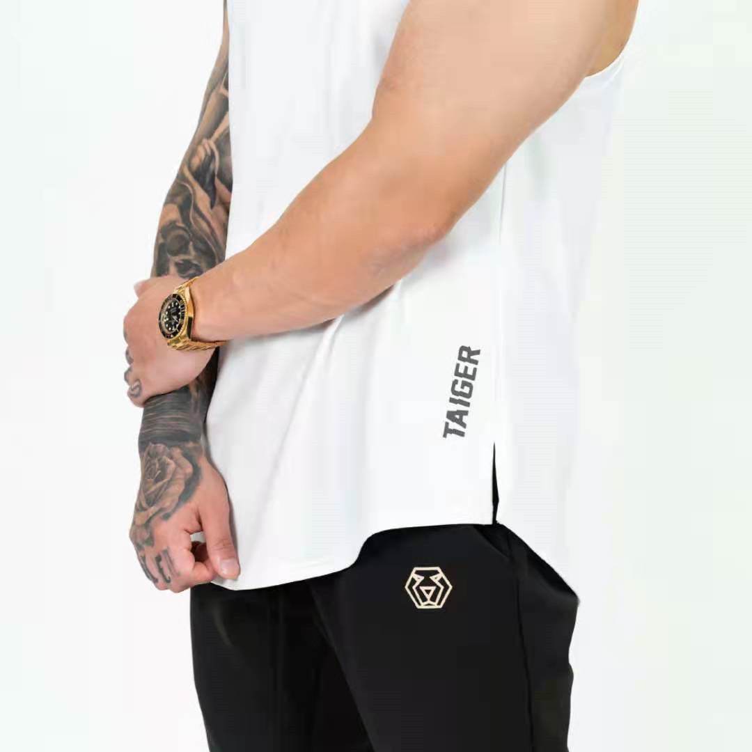 Men's Fashion Sleeveless Loose Fitness Undershirt - Mubimart