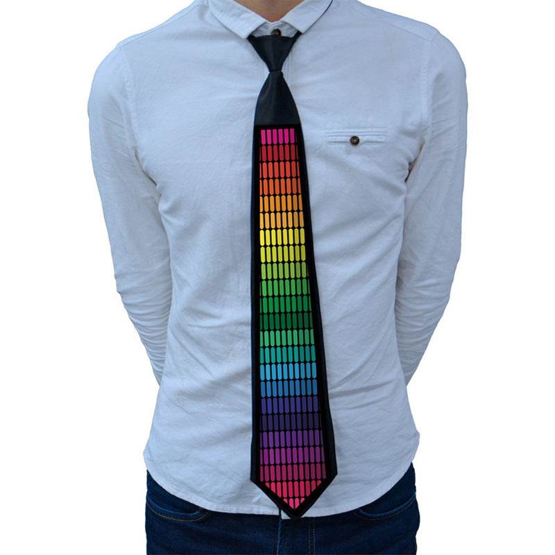 Christmas Ball Party Performance Glowing Necktie - Mubimart
