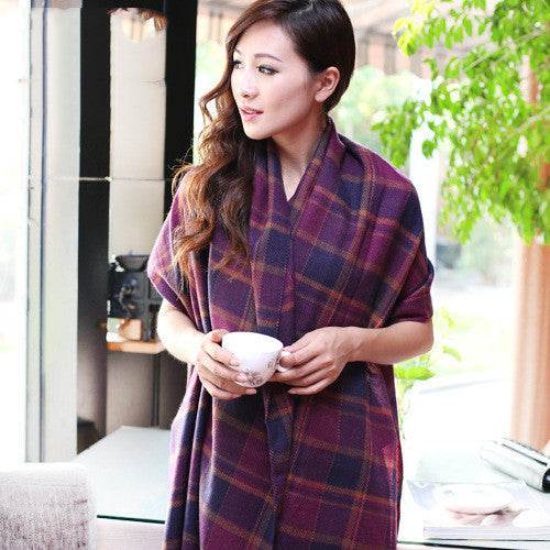 Thick and long unisex scarves - Mubimart