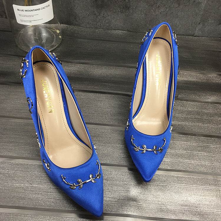 Stiletto pointed high heels - Mubimart