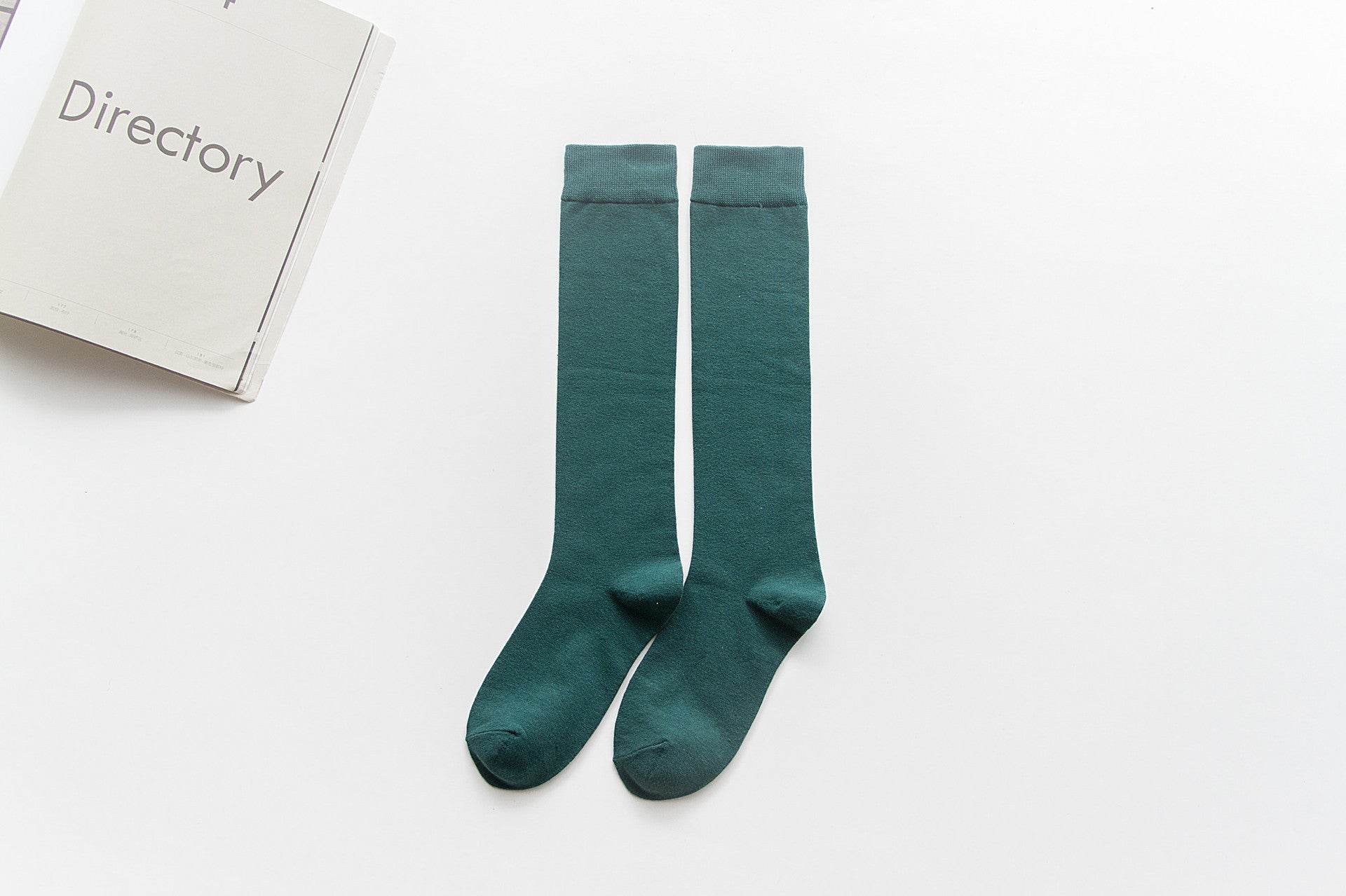 Japanese-style long pile knee socks - Mubimart