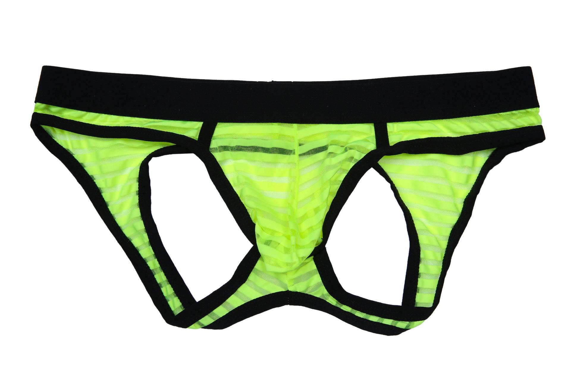 Leaky Hip Mens Sexy Underwear Hollow Breathe Underwear Mesh Underpants Briefs Bulge Pouch Shorts Male Panties Cueca Gay - Mubimart