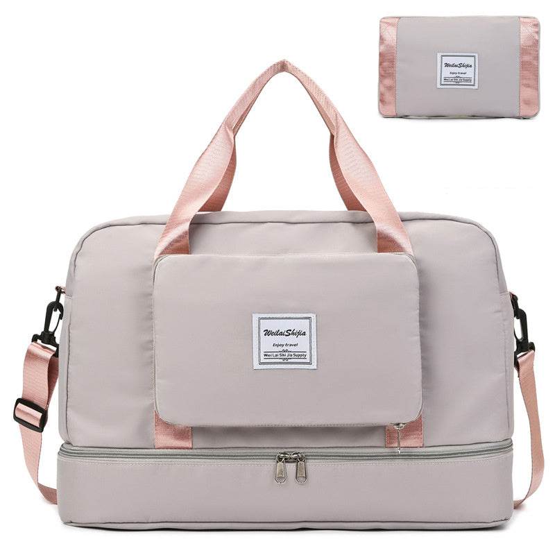 Foldable Travel Duffel Bags Sports Gym Tote Bag Women - Mubimart
