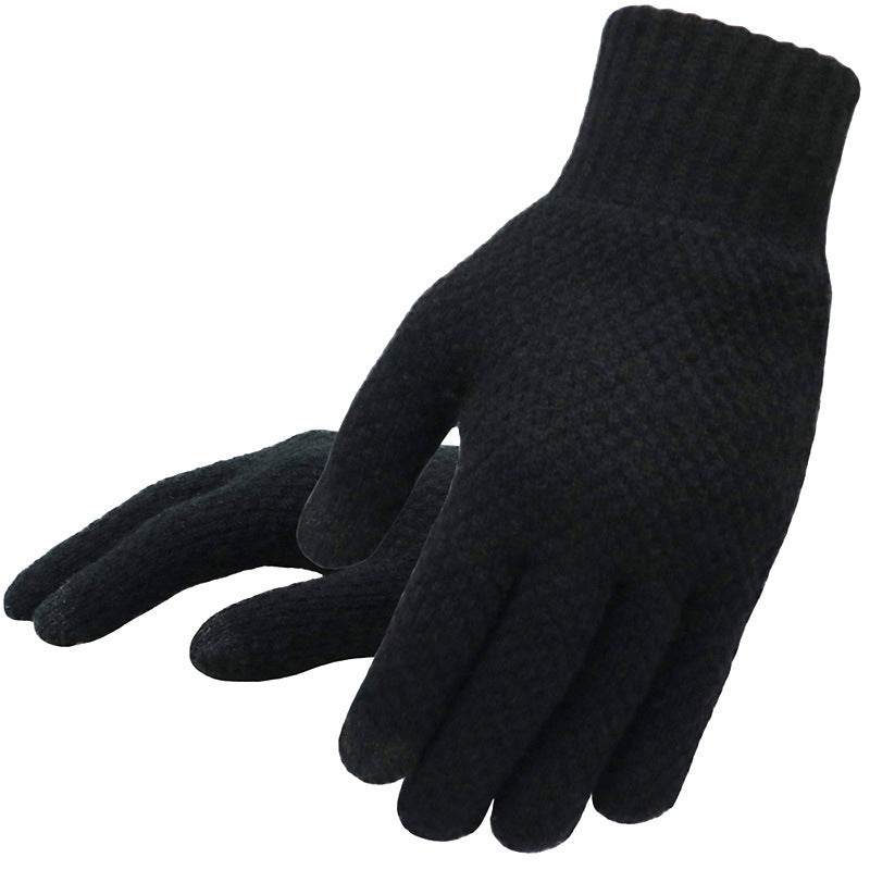 Warm knitted gloves for men in winter - Mubimart