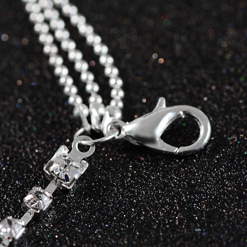 HHYDE 1PC Multilayer Crystal Anklet Foot Chain Summer Bracelet Charm Anklets Beach Foot Wedding Jewelry Gift Enkelbandje - Mubimart