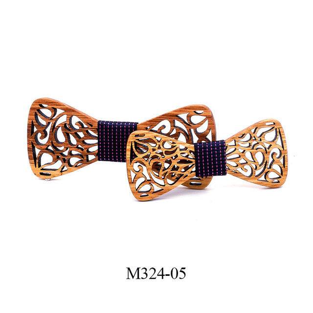 Wooden bow tie - Mubimart
