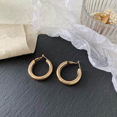 Ring hoop earrings - Mubimart