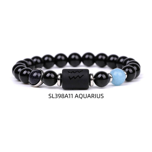 Fashion Twelve Constellations Bracelets Men - Mubimart