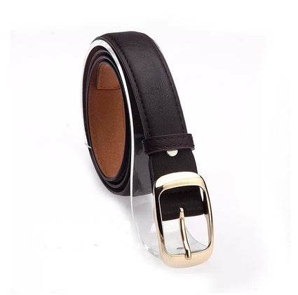 Korean women's casual versatile belts Women's Japanese buckle waistband Fashion trend versatile decorative belt - Mubimart