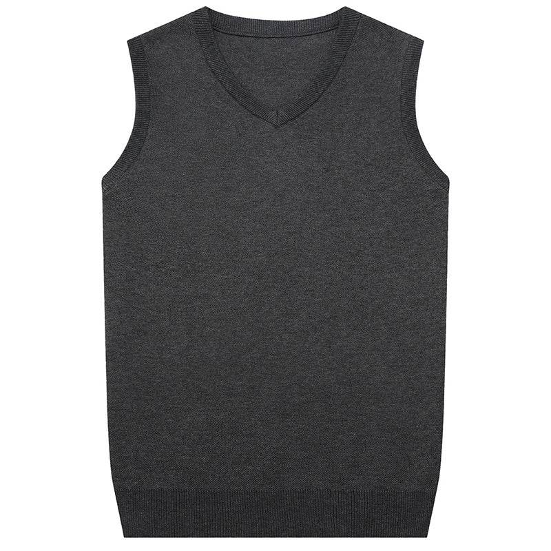 Sleeveless sweater vest vest sweater men - Mubimart