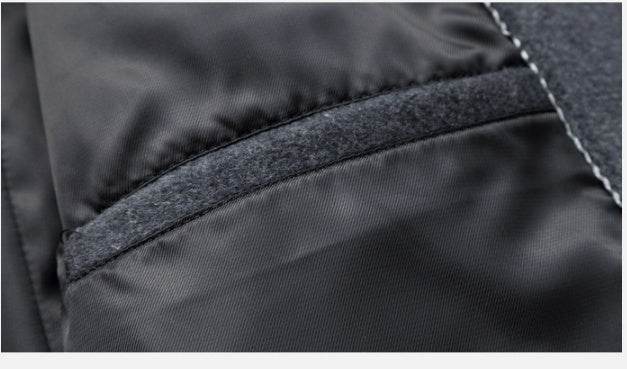 Men's woolen coat slim fit trench coat - Mubimart