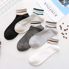 Men's Cotton Casual Breathable Low Top Socks - Mubimart -  