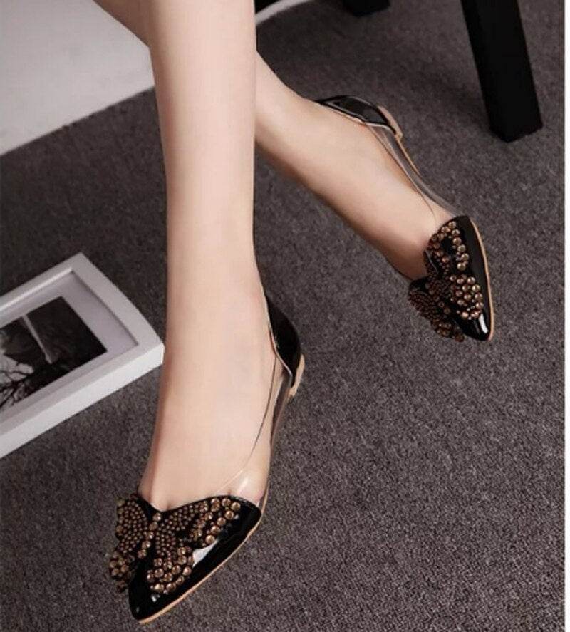 Bow flat sandals - Mubimart