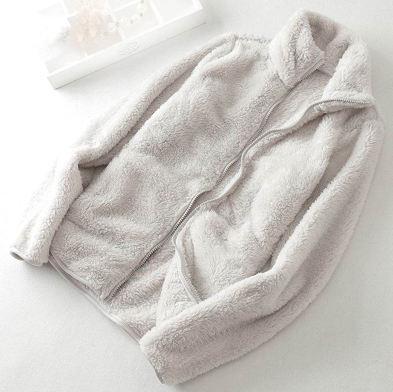 Coral Fleece Jacket - Mubimart