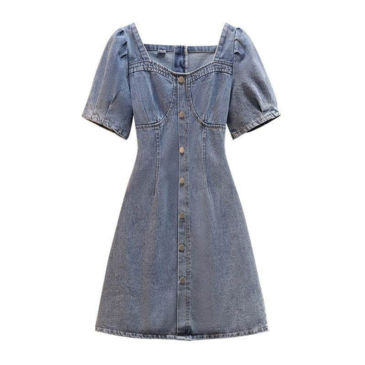 Fashionable Fat Sister Slim Casual Plus Size Dress - Mubimart