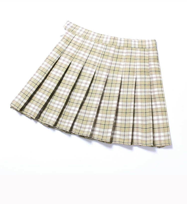 New Women's Plaid Pleated Skirt Skirt Women - Mubimart