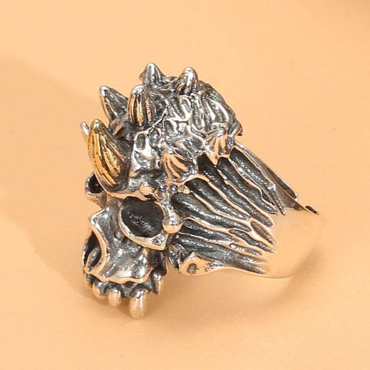 Open Personalized Skull Ring For Men - Mubimart