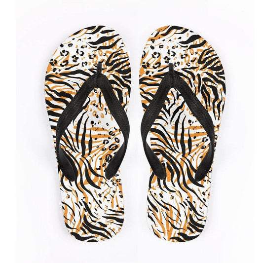 Flip Flops Animal Texture Outdoor Beach Leisure Flip-flops - Mubimart