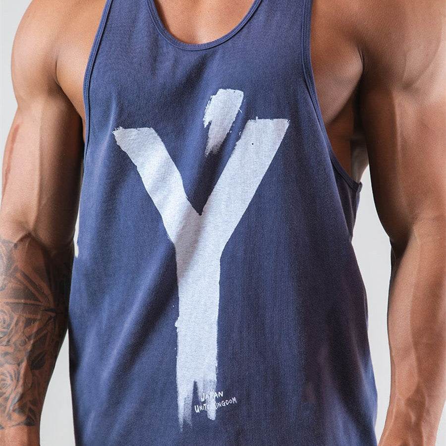 Cotton Sleeveless T-shirt Brother Sports Undershirt Tide - Mubimart