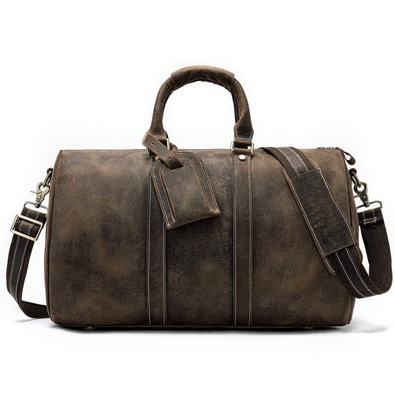 Men's Retro Travel Portable Large-capacity Business Trip Duffel Bag - Mubimart