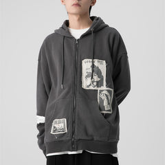 Wrecking Patch Rits Hoodie Top Koppels