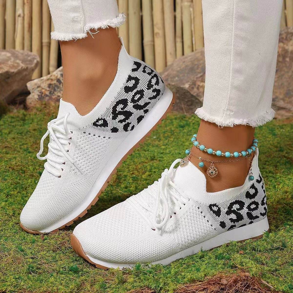 Women's Casual Shoes With Solid Color Sloping Heels For Comfort - Mubimart