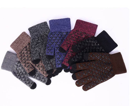 Warm And Fleece Gloves For Men Women In Autumn Winter - Mubimart