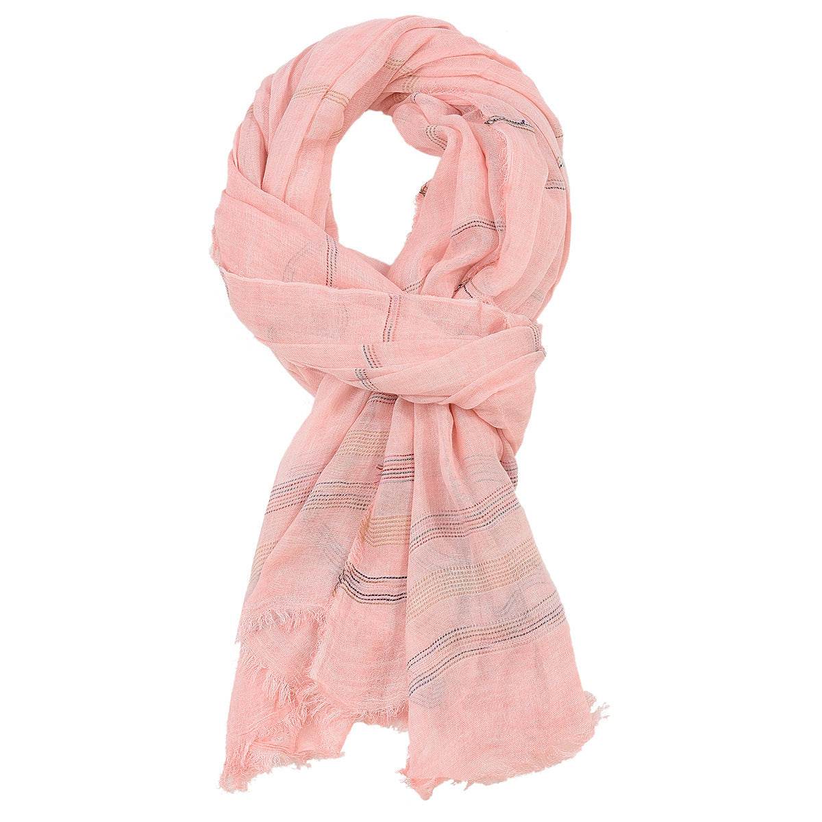 New Yarn-dyed Striped Scarf For Men - Mubimart