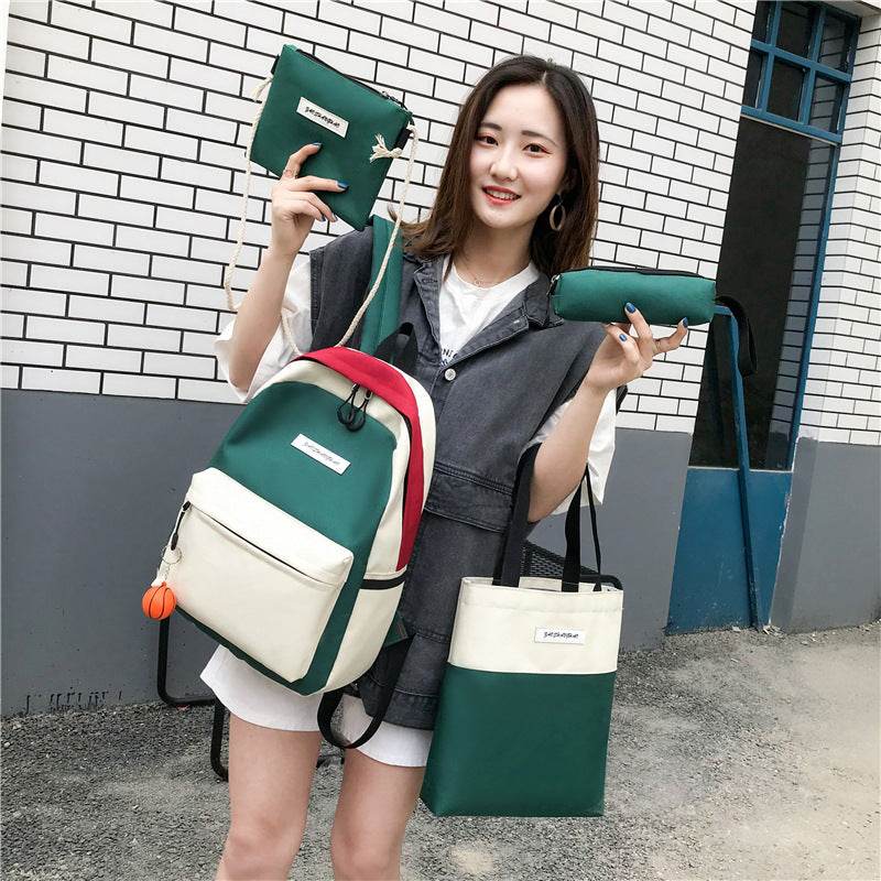 4-piece backpack backpack - Mubimart
