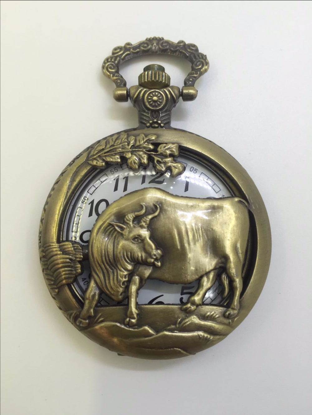 Retro Antique Chinese Pendant Necklace Mens Round Bronze - Mubimart