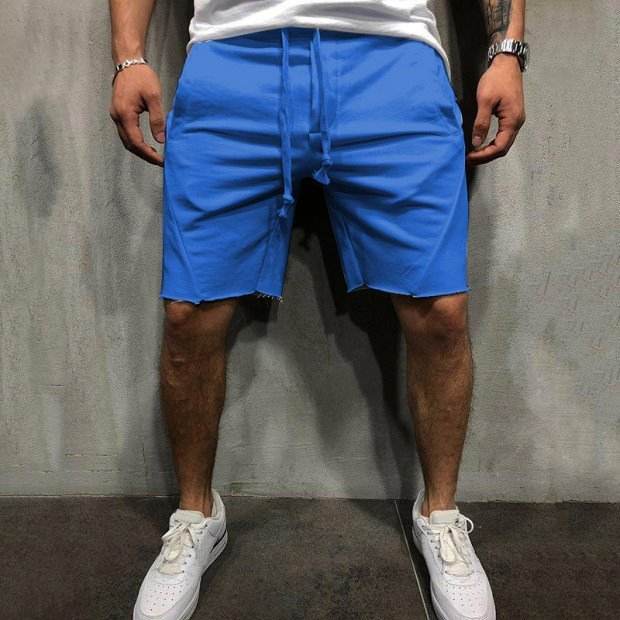 summer mens gym sports sport grey shorts for men - Mubimart