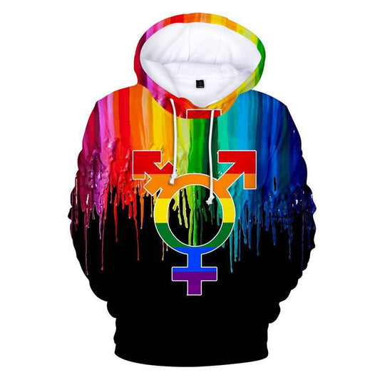 3D printed men's and women's hoodies - Mubimart