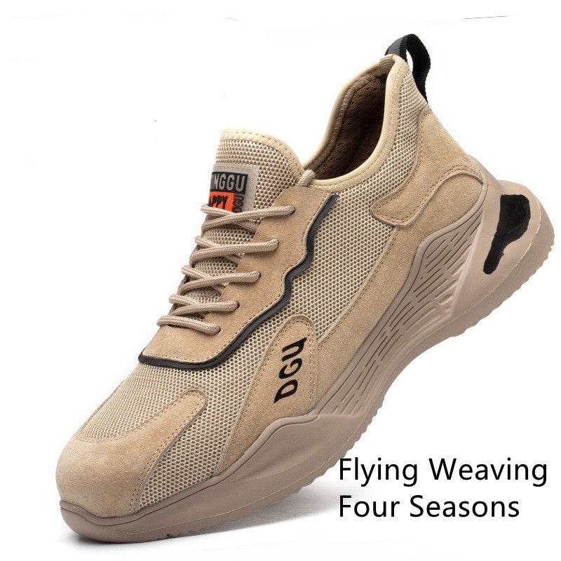 Men's Safety Shoes Anti-smashing And Anti-piercing Steel Toe - Mubimart