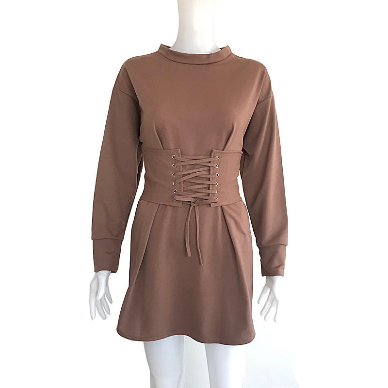 Long sleeve tunic dress - Mubimart -  