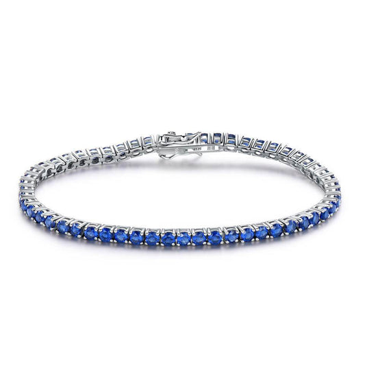 Gemstone Girls Fashion Simple Bright Silver Bracelet - Mubimart