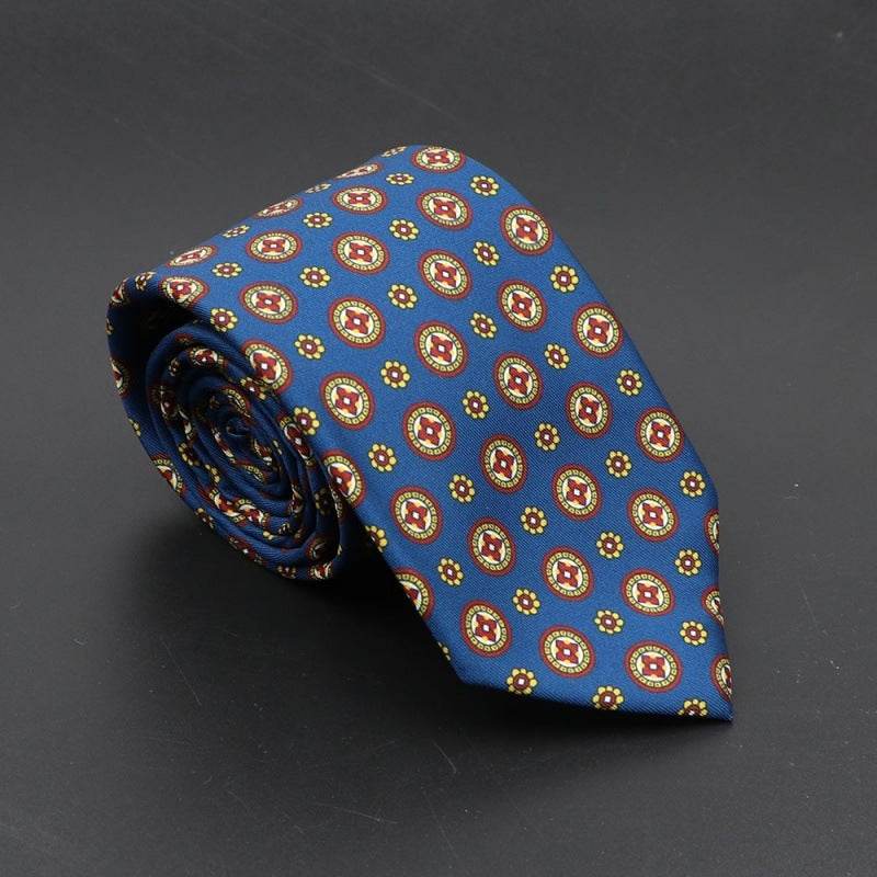 Super Soft Bohemian Silk Ties Men's Fashion 75mm Necktie - Mubimart