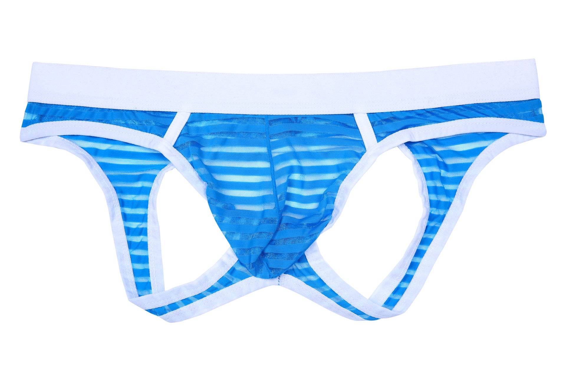 Leaky Hip Mens Sexy Underwear Hollow Breathe Underwear Mesh Underpants Briefs Bulge Pouch Shorts Male Panties Cueca Gay - Mubimart