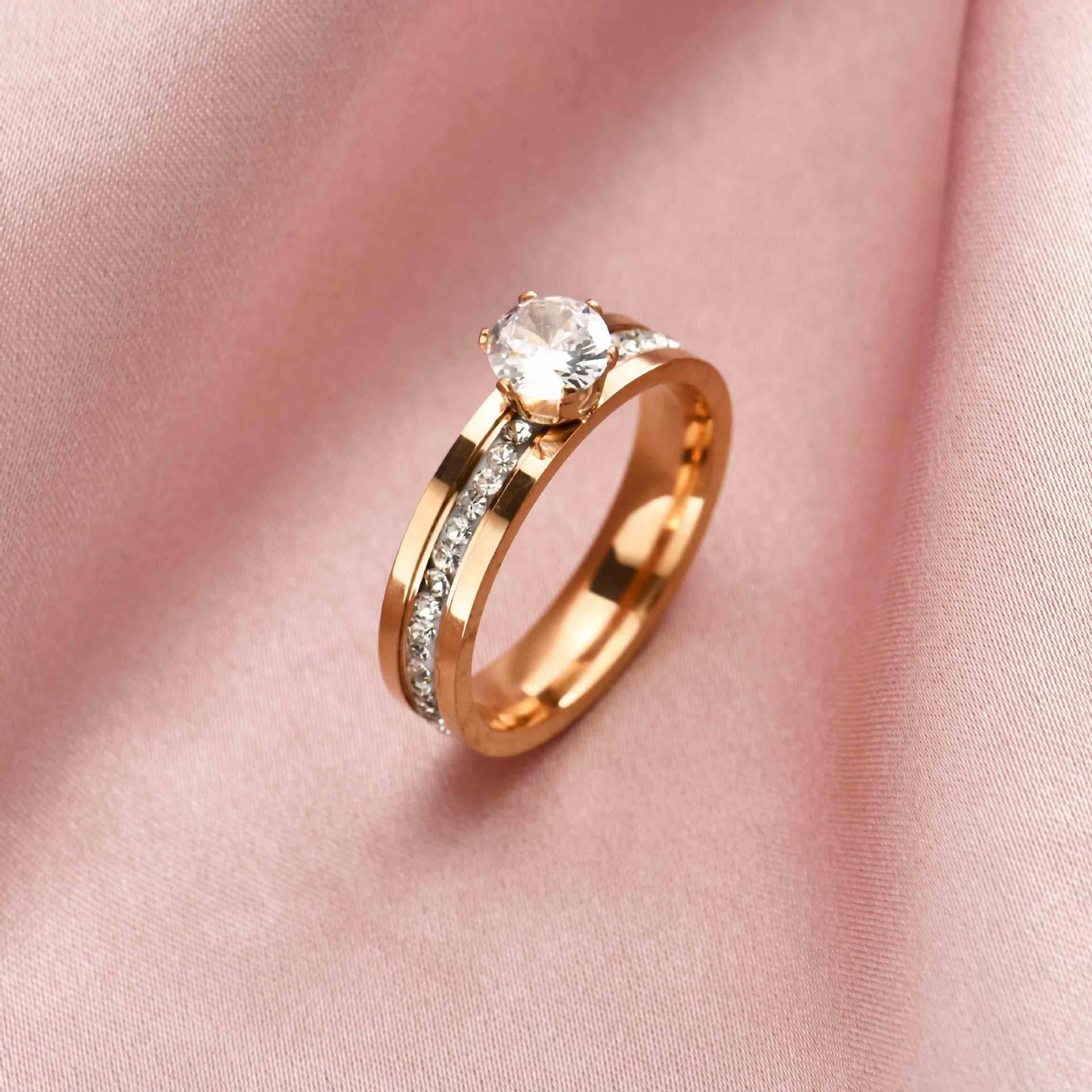 Titanium Steel Ring Men And Women Couple Jewelry - Mubimart