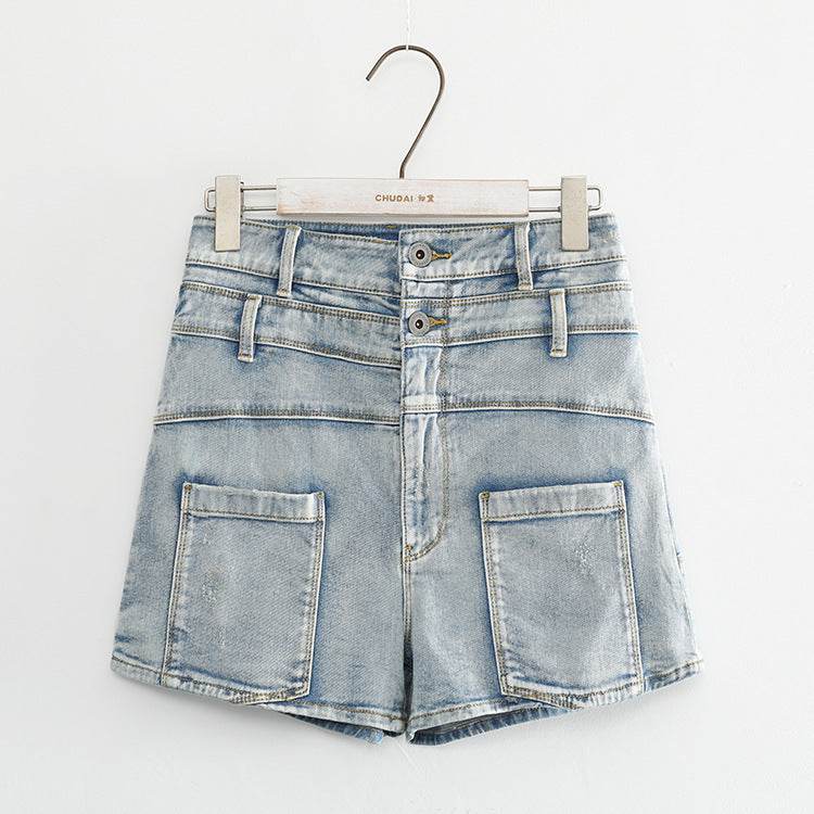 Denim shorts hot pants women - Mubimart