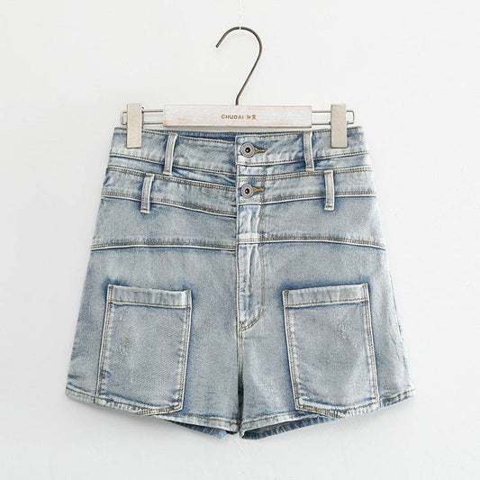 Denim shorts hot pants women - Mubimart
