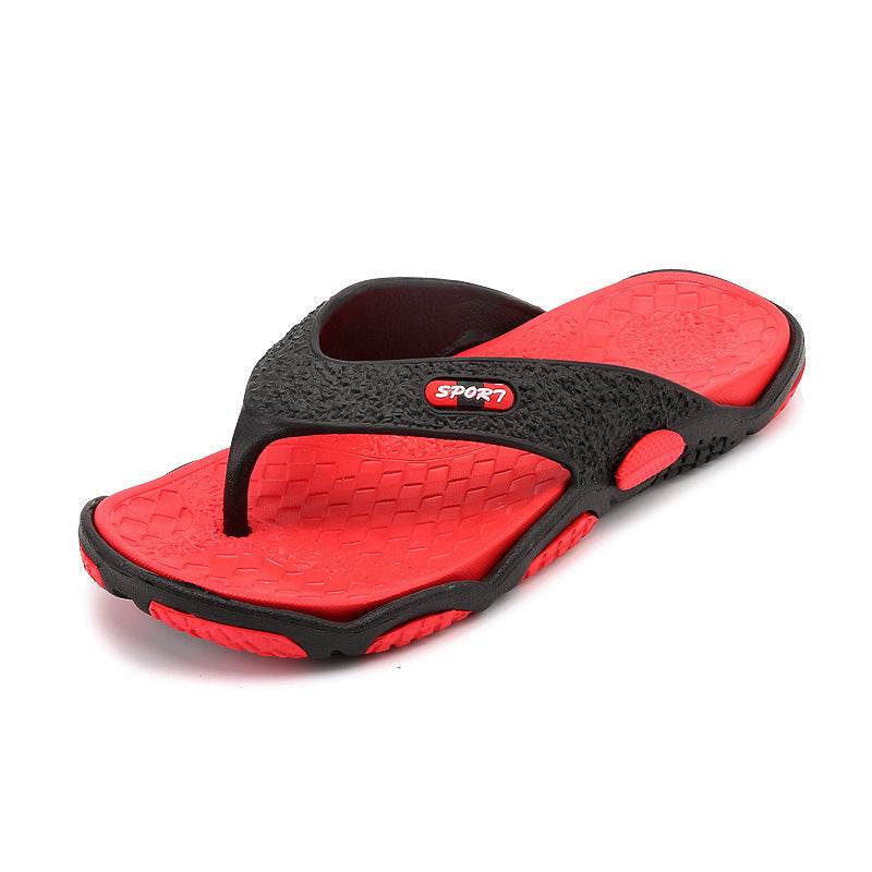 Summer non-slip pinch sandals and slippers summer personality flip-flops men's beach sandals and slippers men - Mubimart