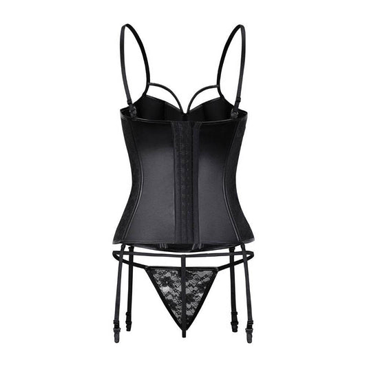 Garter Belt Shaping Top And Underwear - Mubimart