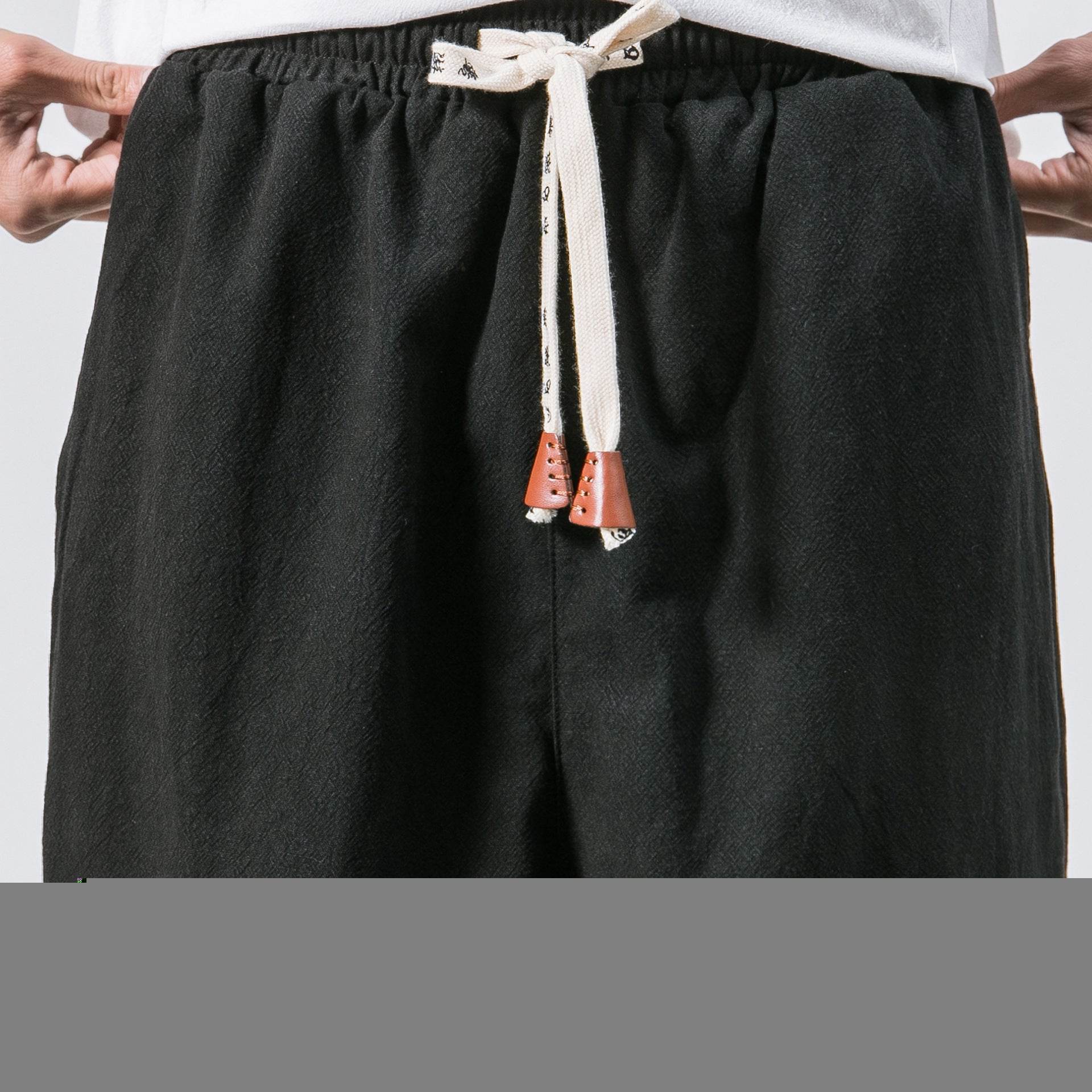Mens Hip Hop Streetwear Gym Joggers Pants Drawstring Elastic Pockets Tapered Sweatpants - Mubimart